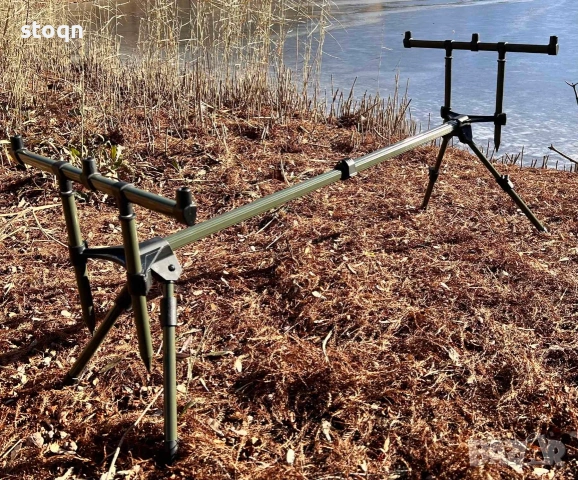Шаранджйиска стойка за 3 броя въдици , снимка 9 - Такъми - 53004250