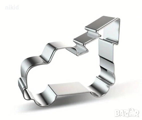 Коледна кола автомобил камион Коледен с елха метална форма резец тесто сладки бисквитки декор, снимка 5 - Форми - 53049545