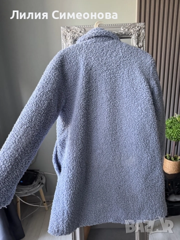 🩵 Дамско teddy палто LCW Casual – светлосиньо, размер 34, снимка 3 - Палта, манта - 56014850