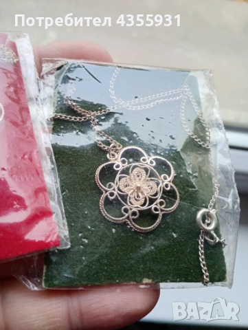 Неупотребявани стари сребърни бижута ръчна изработка старинни бижута сребро, снимка 4 - Антикварни и старинни предмети - 52776894