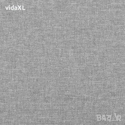 vidaXL Рамка за легло без матрак, светлосива, 120x200 см, плат, снимка 8 - Спални и легла - 56147204