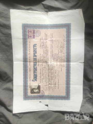 Свидетелство за зрелост Държавна мъжка гимназия Плевен 1932