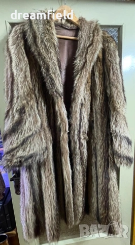 Дълго палто от естествен косъм, снимка 4 - Палта, манта - 53213097