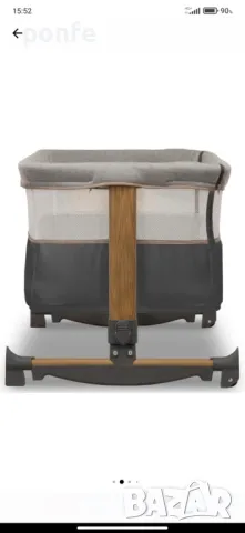 Детска кошара Co-Sleeper с люлка Lionelo Leonie, Grey Sand, снимка 3 - Кошарки - 50071270