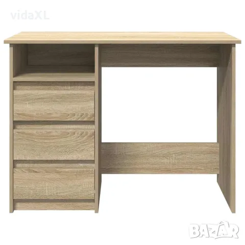 vidaXL Бюро, дъб сонома, 102x50x75 см, инженерно дърво, снимка 4 - Бюра - 56148279