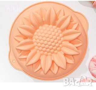 слънчоглед слънчогледова пита силиконова форма тава за направа печене кекс торта желиран сладкиш