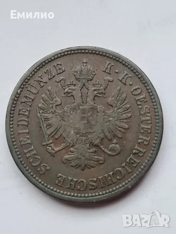 AUSTRIA 4 KREUZER 1860 A.FRANZ JOSEPH, снимка 2 - Нумизматика и бонистика - 48603571