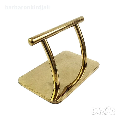 Метална поставка за крака Хром-Златисто, снимка 3 - Фризьорски столове - 51319276