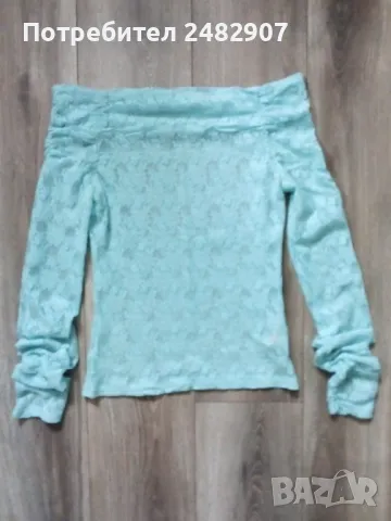 Дамска блуза - дантела, снимка 2 - Блузи с дълъг ръкав и пуловери - 49501492