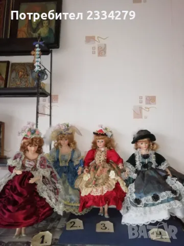 Порцеланови кукли от колекцията ,, Victorian Olls" високи 42см. 