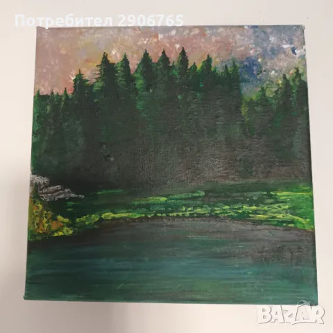 Картина акрил върху платно 25/25см 