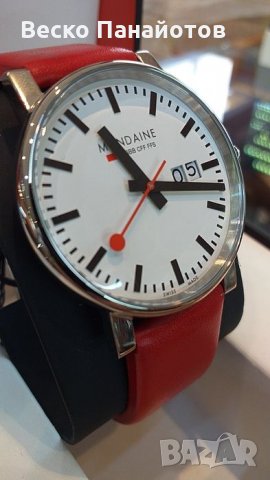 Швейцарски-MONDAINE-Evo Big/A627.11 - намален от 800, снимка 3 - Други - 36026946