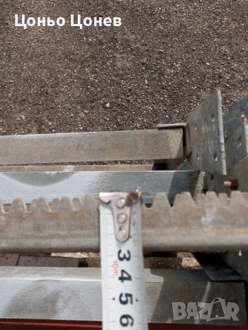 Стоманени поцинковани рейки (гребени) за задвижване на плъзгащи портални врати 3.40 метра , снимка 2 - Други стоки за дома - 36396088