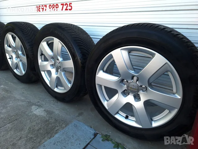 Оригинални алуминиеви джанти за Audi с гуми Hankook 17", снимка 5 - Гуми и джанти - 56211782