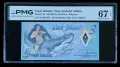 COOK ISLAND 🇨🇰 3 DOLLARS ND 2021 год.PMG 67, снимка 1