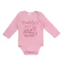Бебешко памучно боди Розово Daddy's & Mama's S_1245574, снимка 1