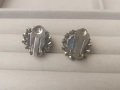 Старинни обеци с кристали , снимка 2