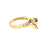 Златен дамски пръстен 3,26гр. размер:57 14кр. проба:585 модел:21989-5, снимка 3