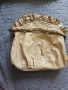 Дамска бежова кожена чанта с една дръжка, снимка 2