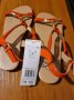 Продавам Чисто нови летни изискани модерни дамски сандали 38 номер със златисти орнаменти, снимка 3