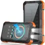 SOLPOWBEN 49800mAh Соларно зарядно за iPhone/Android, 22.5W бързо зареждаща се соларна батерия, снимка 1