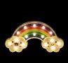 Детска декоративна лампа, Дъга, Бял Светещ, LED, 30x3x16см, снимка 2