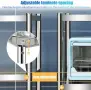 Тясна метална количка органайзер Maxant на 3 нива с колела, снимка 5