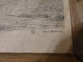 Стара гравюра "Изглед от Дюселдорф" 1900 г, снимка 9