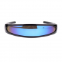 Роботизирани футуристични слънчеви очила Черно синьо огледало, снимка 1 - Слънчеви и диоптрични очила - 36292308