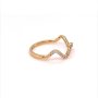 Златен дамски пръстен 1,48гр. размер:57 14кр. проба:585 модел:17604-4, снимка 3