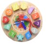 Дървена игра часовник с фигурки , снимка 1 - Образователни игри - 41486793