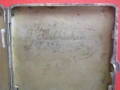 Старинна  бронзова табакера 1915 , снимка 6