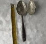 Стари лъжици: стара голяма вилица месинг лъжици, за чай, Музикална бутилка, снимка 10