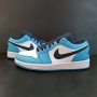 Нови Оригинални Маратонки Nike Air Jordan 1 Low unc Обувки Размер 42 и 43 номер сини бели черни blue, снимка 2
