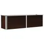 vidaXL Градинска висока леха кафява 160x40x45 см поцинкована стомана, снимка 1