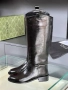 Gucci Дамски Зимни Кожени Ботуши - 2 Налични Цвята Код E1080, снимка 8