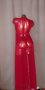 М/ XL Дълга дантелена рокля / нощница/ в  червено, снимка 5