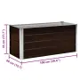 vidaXL Градинска висока леха кафява 100x40x45 см поцинкована стомана, снимка 8