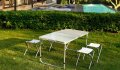 Комплект сгъваеми столове и маса за къмпинг, снимка 1 - Къмпинг мебели - 41983227