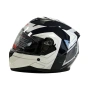 Каска за Мотор Бяло/Черно-M57, снимка 2