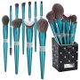 Perfect Brush Guru Set Комплект Четки за Грим с Кристали Син, снимка 7