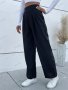 Дамски моден едноцветен ежедневен панталон с висока талия - 023 , снимка 6