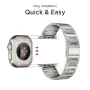 Метална каишка Miimall от титанова сплав за Apple Watch, 59,2 г, снимка 6