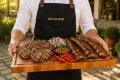 Масивна Chef дъска с дръжки и жлеб за оттичане 54х30х4см, снимка 2