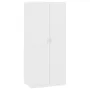 Гардероб, бял, 80x52x180 см, ПДЧ, снимка 1