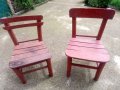 Стари дървени столчета, снимка 1 - Антикварни и старинни предмети - 40849769
