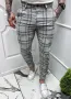 Мъжки спортно елегантен панталон сиво каре /Размер 31/, снимка 1