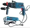 Комплект 2 в 1 перфоратор и ъглошлайф на ток, снимка 6