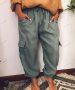 Дамски панталон с капаци и странични джобове, 4цвята - 023, снимка 3