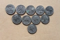 34 монети US QUARTER DOLLAR +10 монети FIVE CENTS, снимка 2